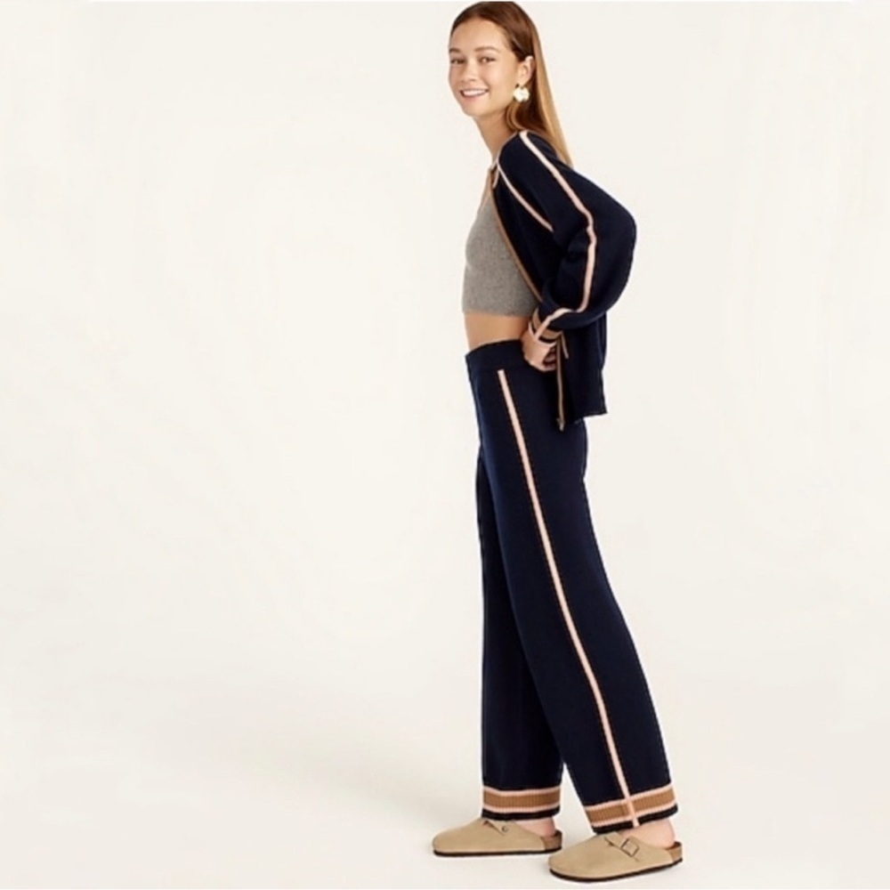 Jcrew Cashmere Cardigan zip-up jacket and track pants, Top M, Pants L(NWF) - Picture 5 of 10